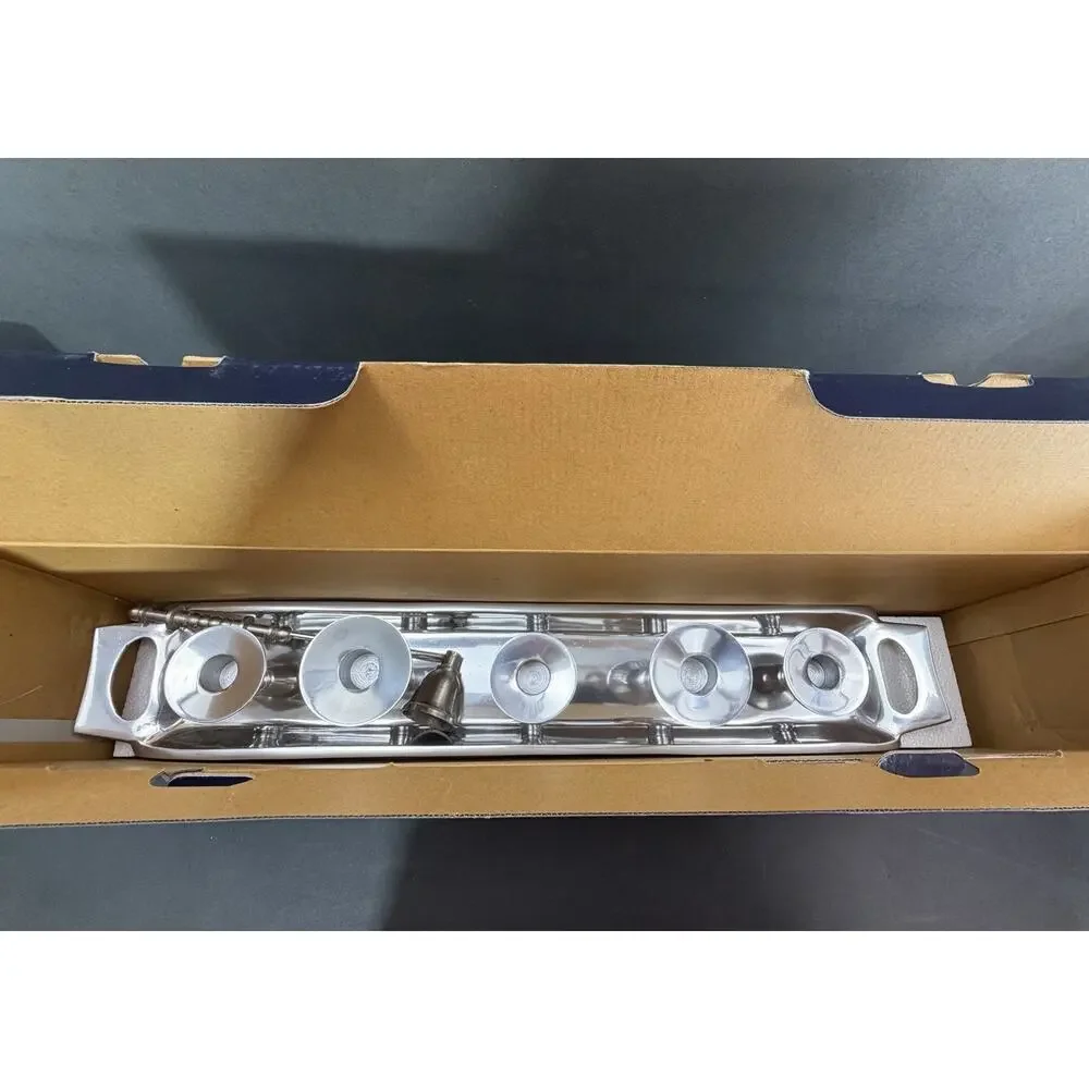 5 Candle Holder Silver-toned, made in India, Bed Bath & Beyond Centerpiece